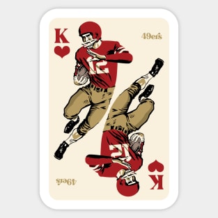 San Francisco 49ers King of Hearts Sticker